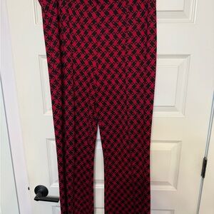 Maeve Margot Kick Flare Pants XL tall.  Beautiful Red and Black.